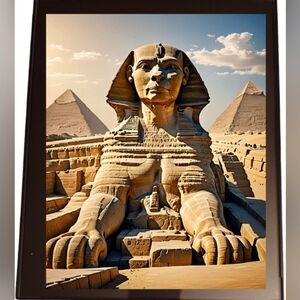 The Great Sphinx In A Glass Front Frame 8x10 Picture AI wall